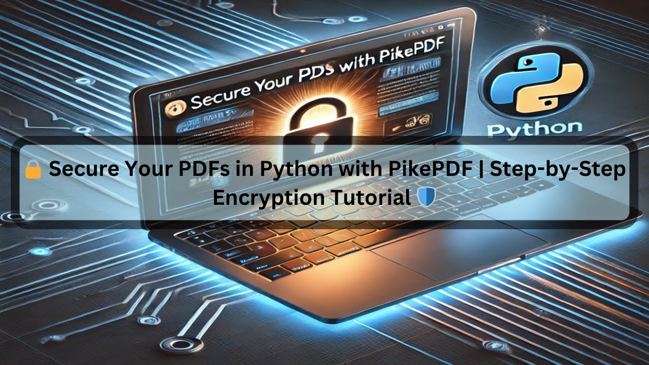 🔒 Protege tus archivos PDF en Python con PikePDF | Tutorial de cifrado paso a paso 🛡️