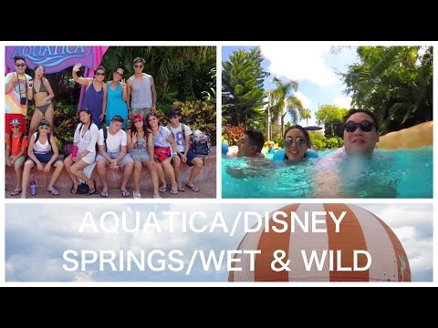 FLORIDA 2016 TRAVEL VLOG | 2. Aquatica/Disney Springs/Wet & Wild