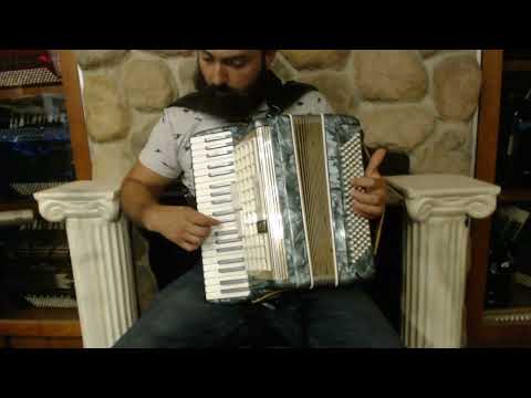 5576 - Turquoise Gold Scandalli Piano Accordion LM 41 120 $799