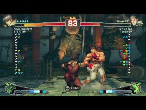 Kiryu Tsukimiya [Guy] vs MrFuji boc [Ryu] SSF4 Japanese Online Ranked Matches - TRUE-HD