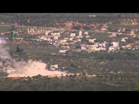 استهداف  قوات النظام بصاروخ تاو من قبل حركة حزم في محافظة اللاذقية