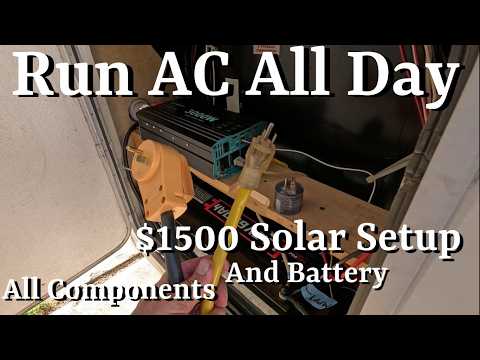 Run RV AC All Day - Cheap Solar Setup