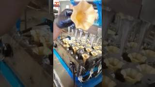 24 heads ice cream wafer cone making machine test work video