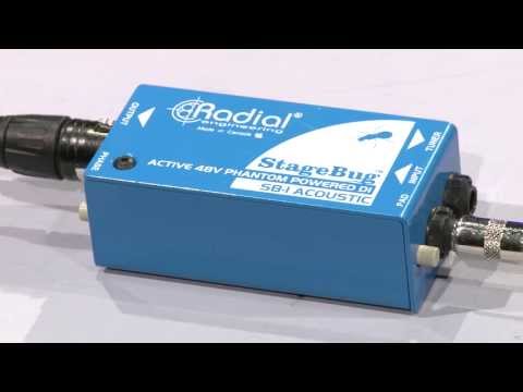 Radial Engineering Stage Bug SB-1 Acoustic Compact Active DI Box Overview | Full Compass