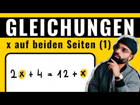 Gleichungen mit x auf BEIDEN Seiten (1) einfach erklärt | Gleichungen lösen | Mathe | Herr Maqbool