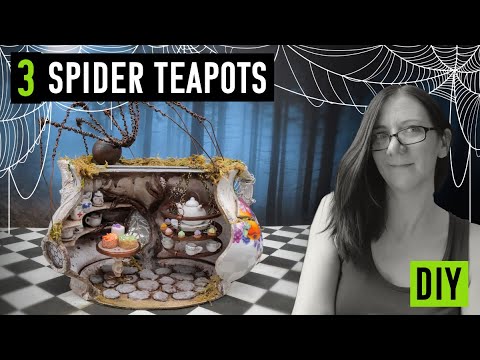 THERE'S SPIDERS UNDER THERE! 3 Miniature Tea Shop Builds