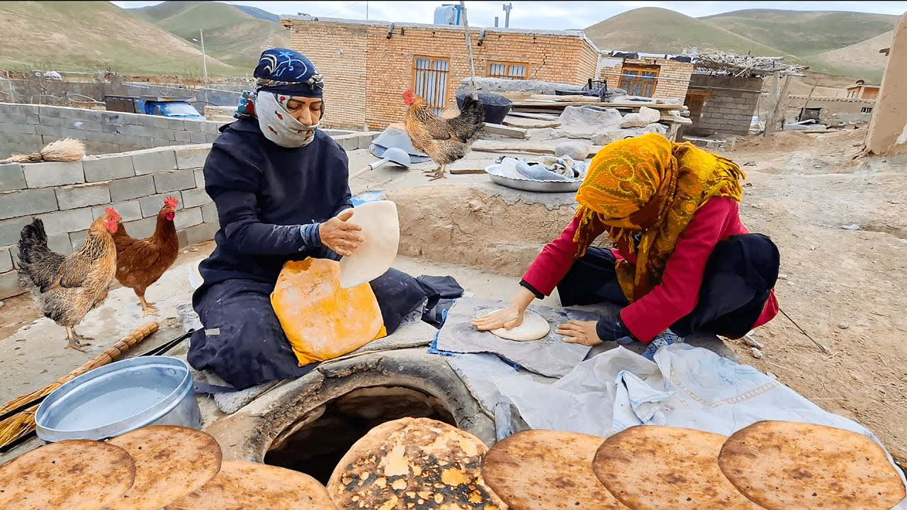 Mom Baking Local Bread | Peaceful Village Life
