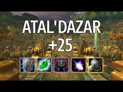 BfA 8.3 Rank 1 Balance Druid PoV | Atal'Dazar +25 | WoW M+ Season 4