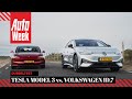 Volkswagen ID.7 vs. Tesla Model 3 - AutoWeek Dubbeltest
