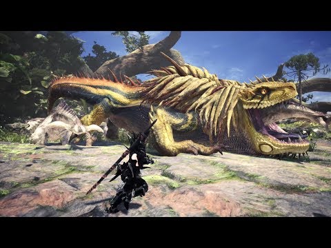 Monster Hunter World: GIANT Arch Tempered Great Jagras Boss Fight