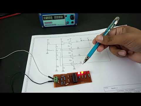 Simple Battery Level Indicator Circuit using Op-amp