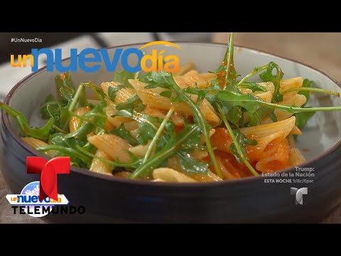 Recetas de cocina: Ensalada de Pasta con Romesco | Un Nuevo Día | Telemundo