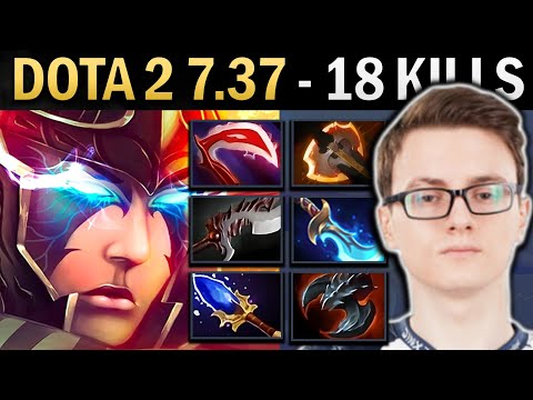 Phantom Assassin Gameplay Miracle with Desolator and 18 Kills - Dota 7.37