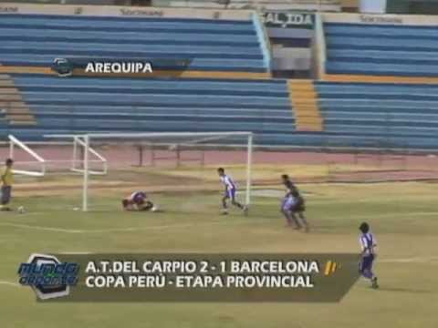 Academia Transportes Del Carpio 2 - 1 F.C. Barcelona - Copa Perú Arequipa - MUNDO DEPORTE 2012
