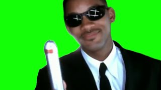 Will Smith Men in Black neuralyzer green screen