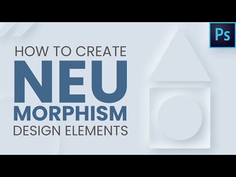 How to create Neumorphism in Photoshop | Photoshop Design Tutorial