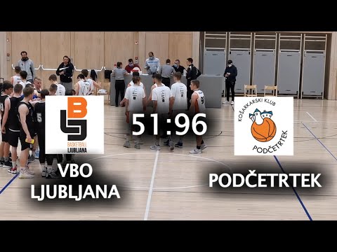 U19 1.SKL  VBO Ljubljana -  Podčetrtek  6.2.2022
