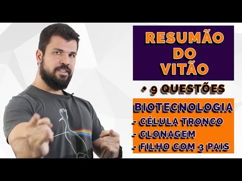 Resumão do Vitão - Biotecnologia - Célula Tronco , Clonagem , Filho com 3 pais Biológicos - ENEM