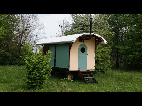 Eco camping in Croatia - shepherd's hut in nature