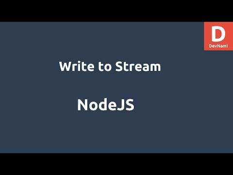 NodeJS Write to Stream