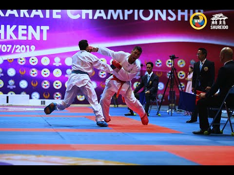 AKF2019 Sinior Kumite Male 84kg Final POORSHAB ZABIOLLAH vs SAJAN MAHMOUD