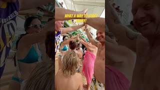 Conga Line to kick off our cruise! Smiles everywhere! #royalcaribbean #cruiselife  #vacay #sailaway