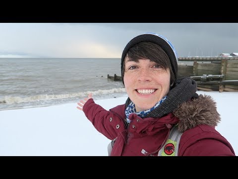 SNOW ON THE BEACH!