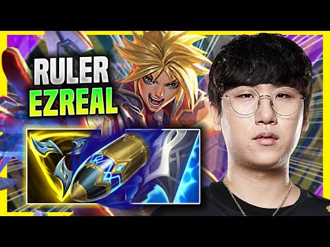 RULER DESTROYING WITH EZREAL! - GEN Ruler Plays Ezreal ADC vs Caitlyn! | Preseason 2022