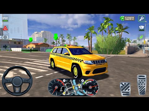 Jeep Compass 4x4 SUV Crazy Uber Drive 3D - Taxi Android VIP Car Simulator : Android Gameplay
