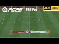 EA FC 26 Liverpool Vs Arsenal PS4 Gameplay 4K HDR