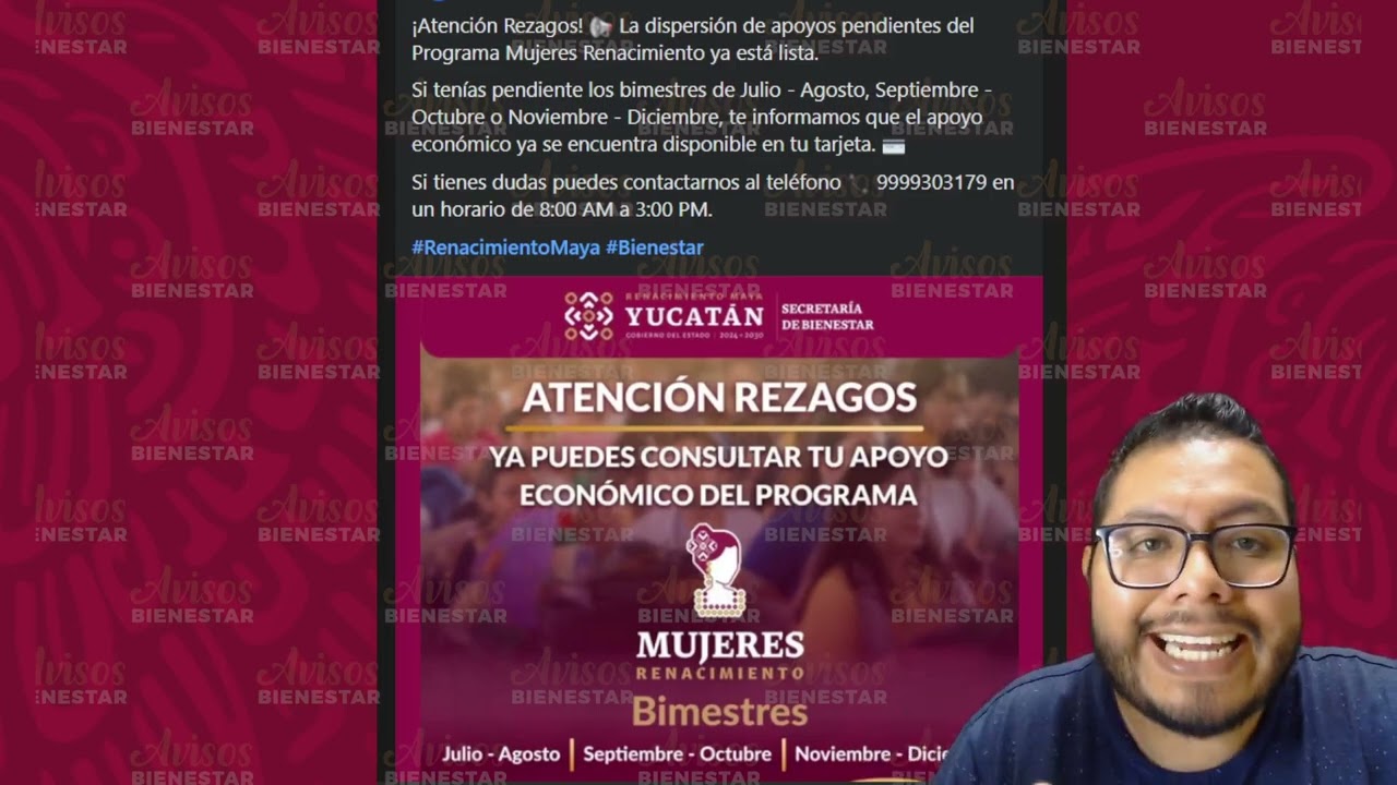 ¡BENEFICIARIO DE REZAGO! Ya está el pago de 2 mil 500 del programa mujeres renacimiento