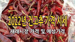 2022년 건고추 가격 시세 (재래시장 가격 및 올해 예상 건고추 시세)