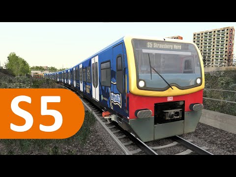 Train Simulator - S-Bahn Berlin - S5 nach Strausberg Nord von (Werk) Friedrichsfelde Ost - Hertha