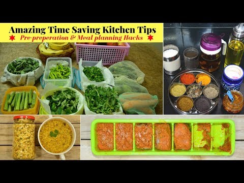 Time Saving Kitchen Tips/Hacks for Healthy Lifestyle | Indian Vegetarian Meal Planning | Urban Rasoi