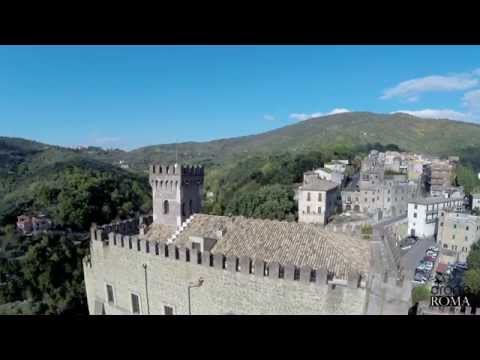 Castello Brancaccio San Gregorio da Sassola visto dal drone