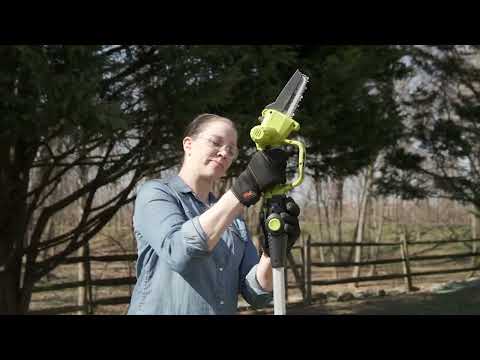 Sun Joe 24V Hand-held Chainsaw with Extending Long Reach Pole on QVC