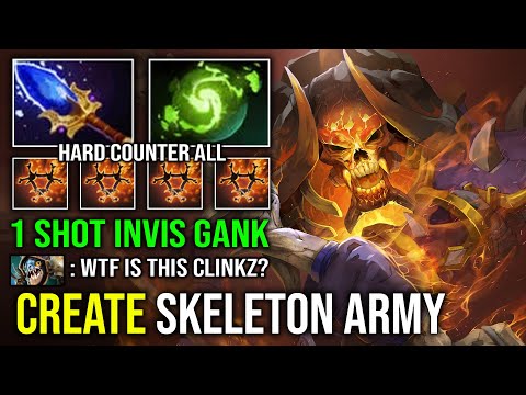 WTF Create Unlimited Burning Army 1 Shot Invisible Surprise Ganking Refresher Aghs Clinkz Dota 2