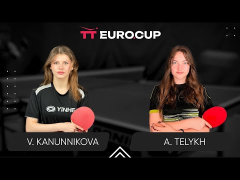 19:40 Vasylysa Kanunnikova - Anastasiia Telykh 07.01.2024 TT Euro.Cup Women Ukraine Master. TABLE 3