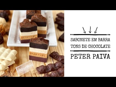 Sabonete em barra tons de chocolate - Peter Paiva
