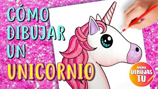 Cómo dibujar un UNICORNIO KAWAII - Dibujos KAWAII