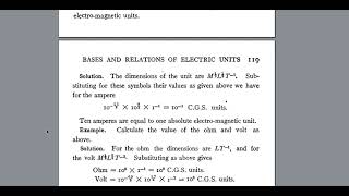 Two systems of units (by Sloane)