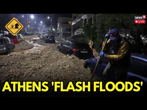 GREECE FLOODS LIVE Updates | 2 Dead As "Red Code" Rainstorm Devastates Athens | N18G