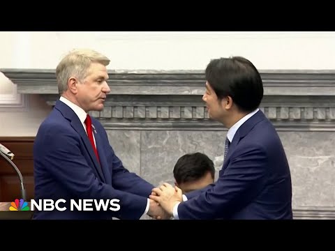 新總統上任後，美國議員誓言在訪臺期間提供支持和武器 (U.S. lawmakers vow support and weapons during Taiwan visit after new president takes office)