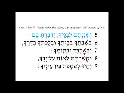 V'ahavta (Chanted) - Prayer Karaoke (No Trope Marks)