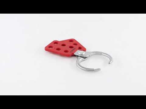 Lockout hasp aluminium with vinyl-coated handle BD-K11 K12