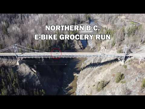 56km grocery run on an e-bike in Northern B.C.