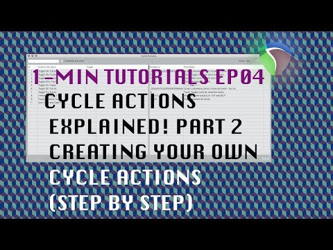 Creating your own Cycle Actions (1-min Tutorials Ep04)