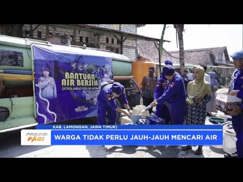 BANTUAN AIR BERSIH DITPOLAIRUD POLDA JATIM DI LAMONGAN