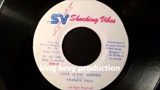 Frankie Paul - Love Is The Answer - Shocking Vibes 7"