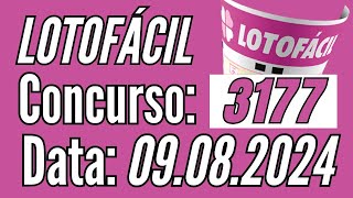 Resultado Lotofácil, LOTOFÁCIL de hoje 9/08,  Premiação de hoje, Lotofácil de Hoje,